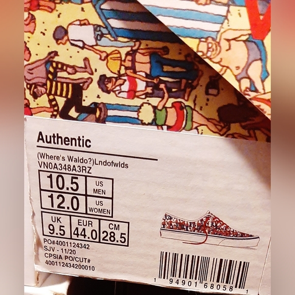 Vans X Where's Waldo Authentic *NWT* - Picture 6 of 6
